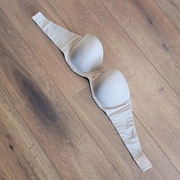 Soma Strapless Bra Size 38C Allura Multiway Underwire Lined Beige NO Straps - Picture 4 of 10